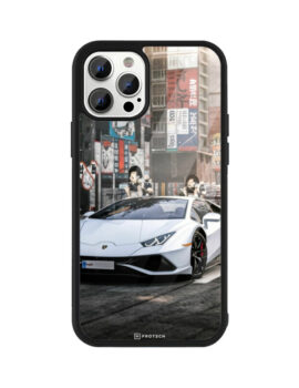 Car Hybrid Glass iPhone Case