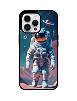 Astronaut Hybrid Glass iPhone Case