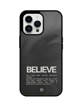 Believe Hybrid Glass iPhone Case