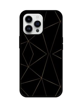 Black Gold Hybrid Glass iPhone Case