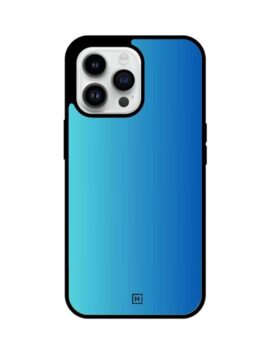 Blue Gradient Hybrid Glass iPhone Case