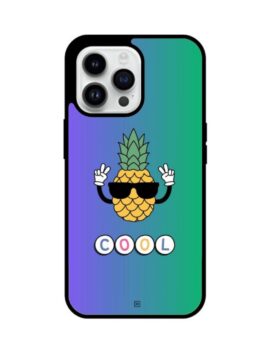 Cool Pineapple Hybrid Glass iPhone Case