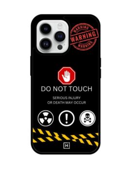 Do Not Touch Hybrid Glass iPhone Case