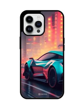 Fast Car Hybrid Glass iPhone Case