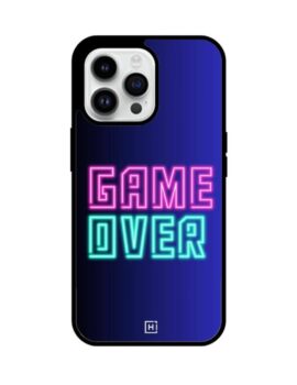 Game Over Hybrid Glass iPhone Case