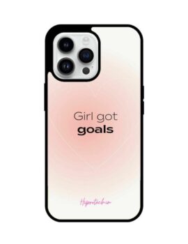 Girl Got Goals Hybrid Glass iPhone Case