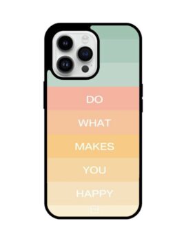 Happy Hybrid Glass iPhone Case