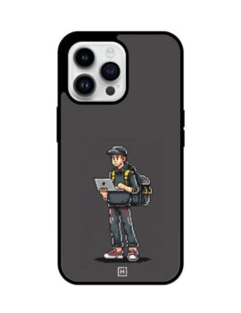 Laptop Guy Hybrid Glass iPhone Case